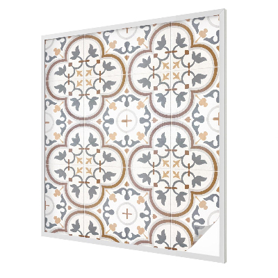 Matná fólia na okno vitráž Kachľové ornamenty