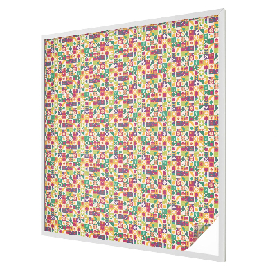 Samolepiaca fólia na sklo vitrážová Farebná abstrakcia