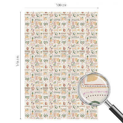 Fólia na sklo na ochranu súkromia Folklórne vzory