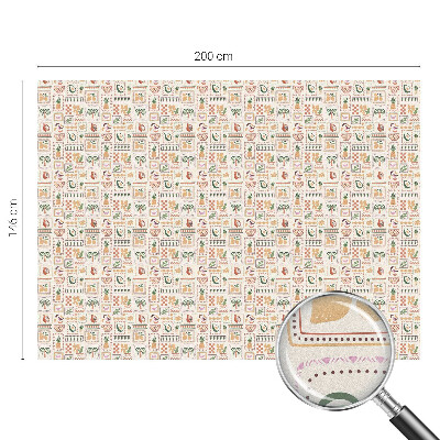 Fólia na sklo na ochranu súkromia Folklórne vzory