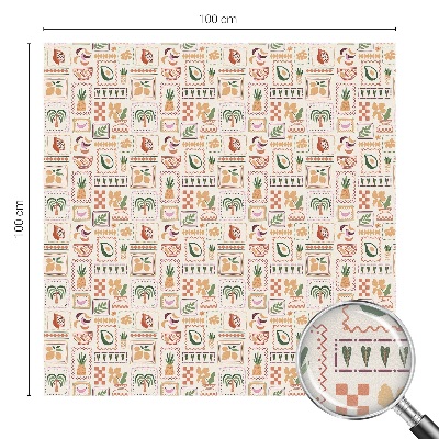 Fólia na sklo na ochranu súkromia Folklórne vzory