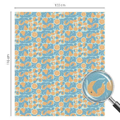 Samolepiaca fólia na sklo vitrážová Rybí citrus