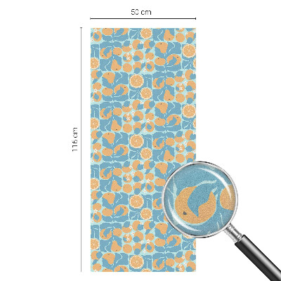 Samolepiaca fólia na sklo vitrážová Rybí citrus