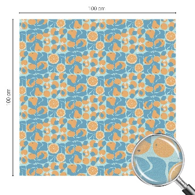 Samolepiaca fólia na sklo vitrážová Rybí citrus