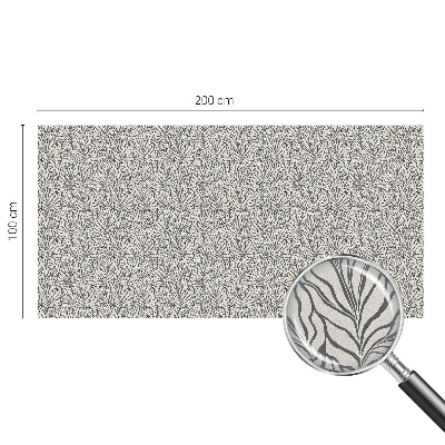 Matná fólia na okno vitráž Listy kvety