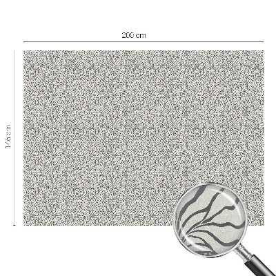 Matná fólia na okno vitráž Listy kvety