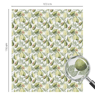 Ochranná fólia na sklo vitráž Listy avokáda