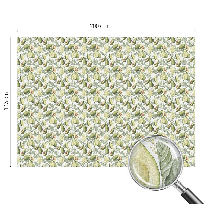 Ochranná fólia na sklo vitráž Listy avokáda