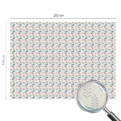 Matná fólia na okno vitráž Pastelové vtáky