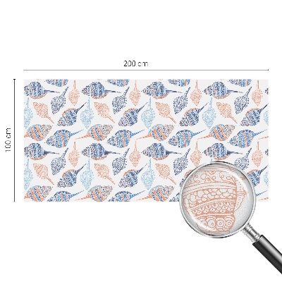 Samolepiaca fólia na sklo vitrážová Morské mušle