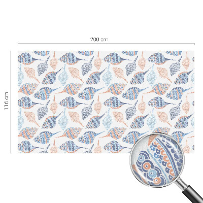 Samolepiaca fólia na sklo vitrážová Morské mušle