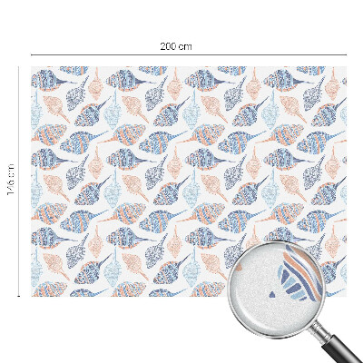 Samolepiaca fólia na sklo vitrážová Morské mušle