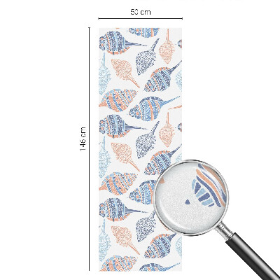 Samolepiaca fólia na sklo vitrážová Morské mušle
