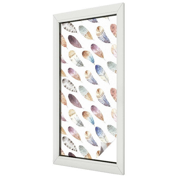 Nepriehľadná fólia na okno Boho perie