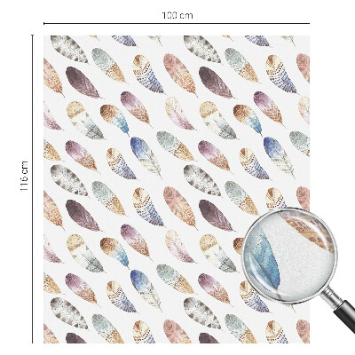 Nepriehľadná fólia na okno Boho perie