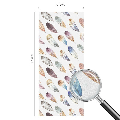 Nepriehľadná fólia na okno Boho perie