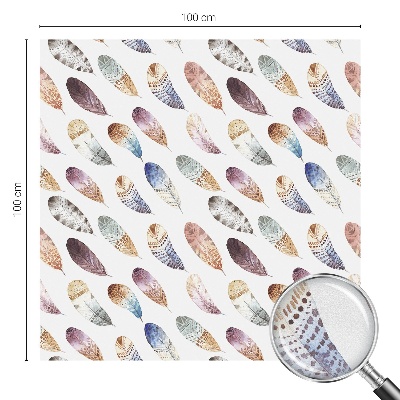 Nepriehľadná fólia na okno Boho perie