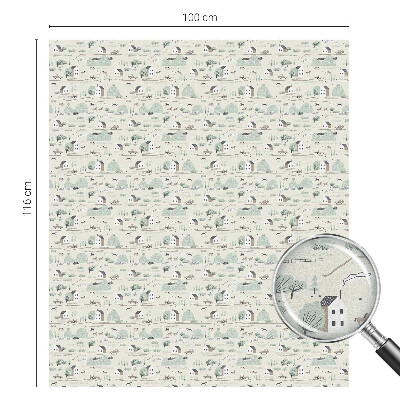 Fólia na sklo na ochranu súkromia Idylická dedinka