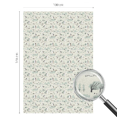 Fólia na sklo na ochranu súkromia Idylická dedinka