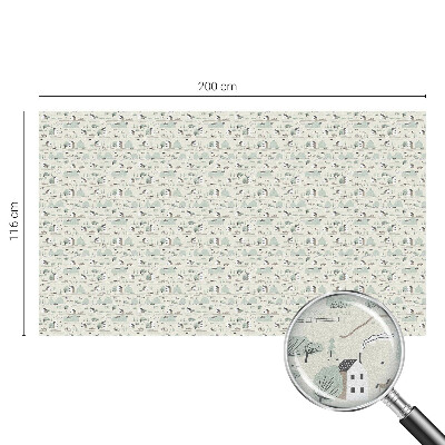 Fólia na sklo na ochranu súkromia Idylická dedinka