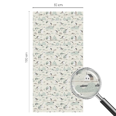 Fólia na sklo na ochranu súkromia Idylická dedinka