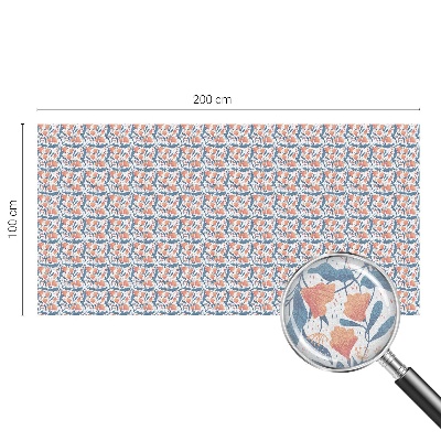Matná fólia na okno vitráž Kvetinová hostina
