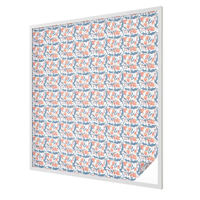 Matná fólia na okno vitráž Kvetinová hostina