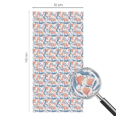 Matná fólia na okno vitráž Kvetinová hostina