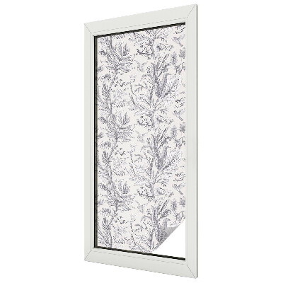 Fólia na sklo na ochranu súkromia Listy a motýle