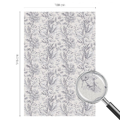 Fólia na sklo na ochranu súkromia Listy a motýle