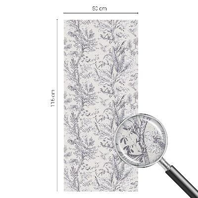 Fólia na sklo na ochranu súkromia Listy a motýle