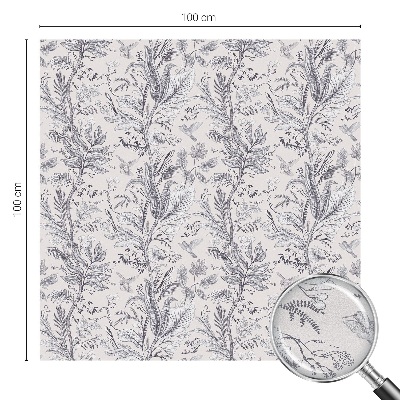 Fólia na sklo na ochranu súkromia Listy a motýle