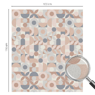 Matná fólia na okno vitráž Abstraktná mozaika