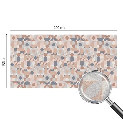 Matná fólia na okno vitráž Abstraktná mozaika