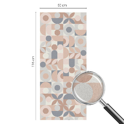 Matná fólia na okno vitráž Abstraktná mozaika