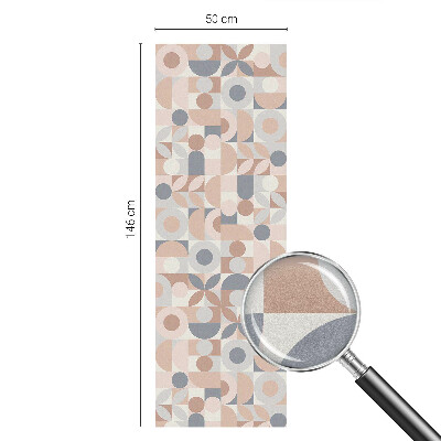 Matná fólia na okno vitráž Abstraktná mozaika