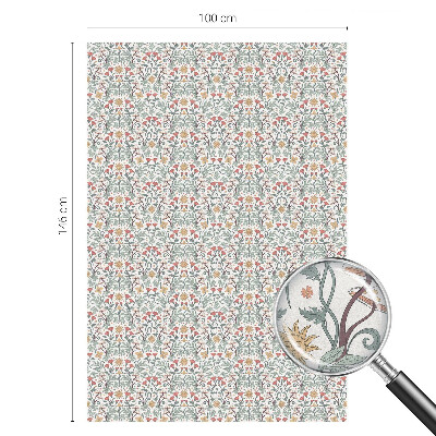 Ochranná fólia na sklo vitráž Líščie listy