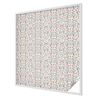 Ochranná fólia na sklo vitráž Líščie listy