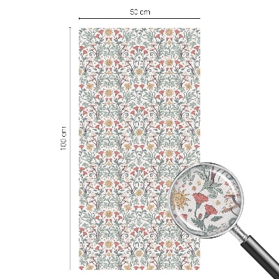 Ochranná fólia na sklo vitráž Líščie listy