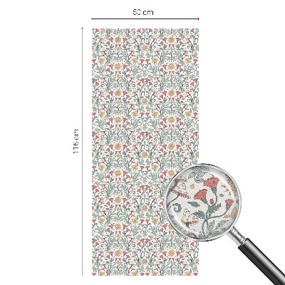 Ochranná fólia na sklo vitráž Líščie listy