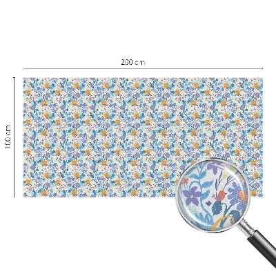 Fólia na sklo na ochranu súkromia Rastlinný motív