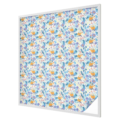 Fólia na sklo na ochranu súkromia Rastlinný motív