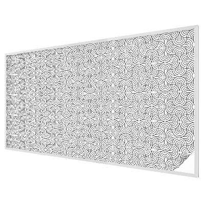 Nepriehľadná fólia na okno Geometrické polkruhy