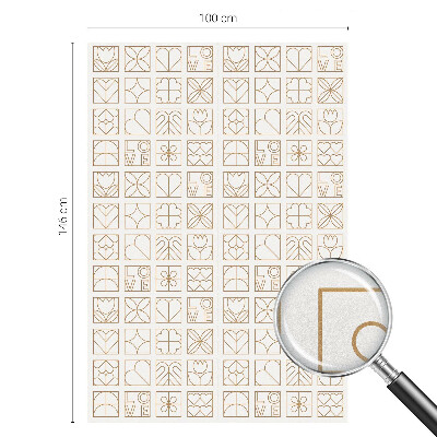 Matná fólia na okno vitráž Geometrická láska