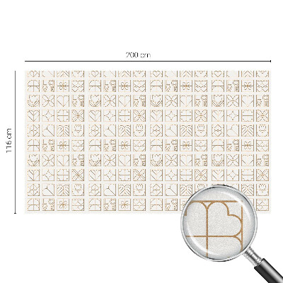 Matná fólia na okno vitráž Geometrická láska