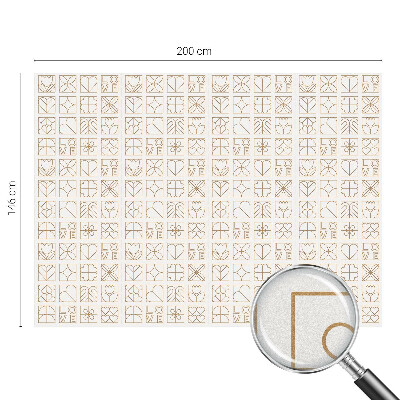 Matná fólia na okno vitráž Geometrická láska