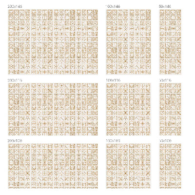 Matná fólia na okno vitráž Geometrická láska