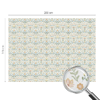 Fólia na sklo na ochranu súkromia Kvetinová symetria