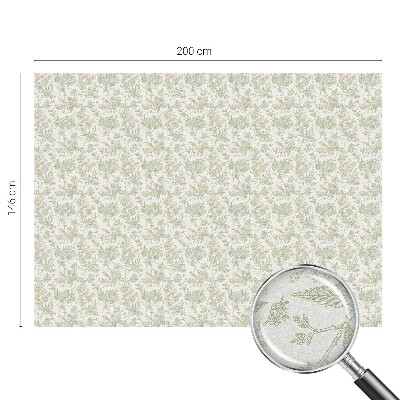 Matná fólia na okno vitráž Vtáky Rastliny