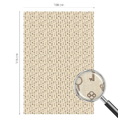 Samolepiaca fólia na sklo vitrážová Záhadné kľúče